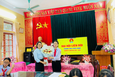 Đại hội Liên đội Trường THCS Trực Chính- Xã Ninh Giang-Tỉnh Ninh Bình nhiệm kỳ năm học 2025 – 2026